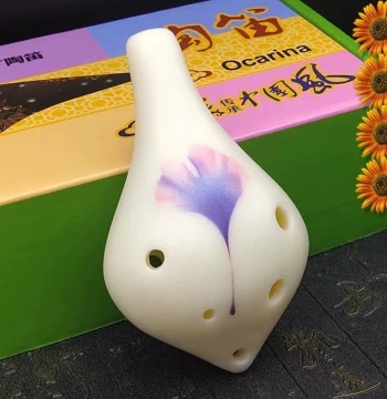 Student Drop-Resistant 6-Hole Ocarina Alto C Tune Plastic Resin AC Beginner Plastic Six-Hole with Accessories Free Shipping Instrument