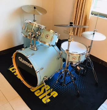 Drum Carpet Mat, Anti-Slip Thickened Jazz Drum Foot Pad, Sound Insulation and Shock Absorption, Dedicated Electronic Drum Home Rug