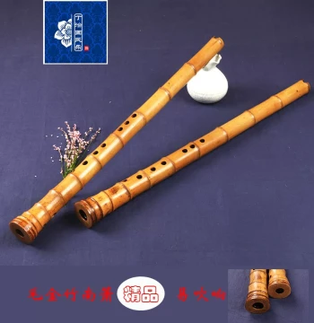 Ding Zhiguo Authentic Single-Piece Nanxiao Flute - Bamboo Root Xiao with 6 or 8 Holes in G/F Key for Performance and Exams