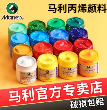 Marie's Acrylic Paint Set: Fade-Resistant, Waterproof, UV-Protected White & Gold for Wall Murals, Fine Arts, Textiles, DIY Shoe Graffiti, and Texture Painting