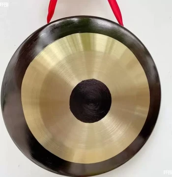 Premium Yale Sound Flood Control Gong 50cm, Grand Opening Celebration 60cm Festive Large Black-Rimmed Copper Gong