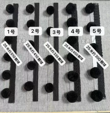 Dense Black Pom-Poms - Best-Seller Enhanced Density Version in 2.5cm and 3cm Sizes