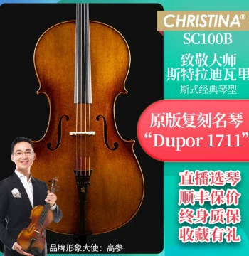 Christina SC100B Imported European Wood Professional Grade Handmade Solid Wood Cello for Kids and Adults