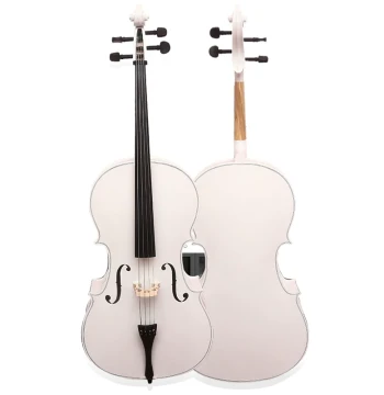 Cello Beginner Practice Glossy White Cello Standard Grade Cello Handmade Cello