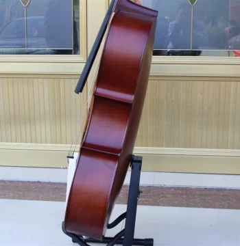 Solid Wood Cello for Performance, Handcrafted with Tiger Stripe Matte Finish