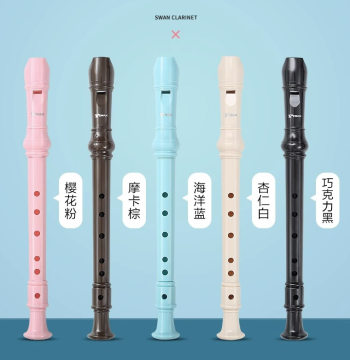 Recorder for Elementary Students, High-Pitched 6-Hole and 8-Hole Flutes for Children and Beginners