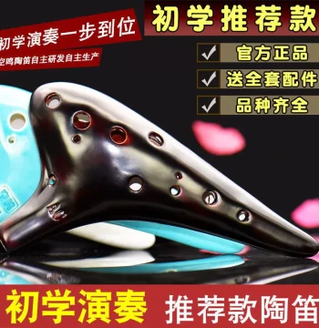 Ocarina 12-Hole Simple Beginner Entry, 12-Hole AC Alto C Key Professional 6 Xun Flute Student Instrument 46