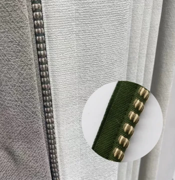 Tianhe Lace New Retro Maillard Green Dalian Curtain with Rope Splicing Side Decorative Trim for Sofa Hemming