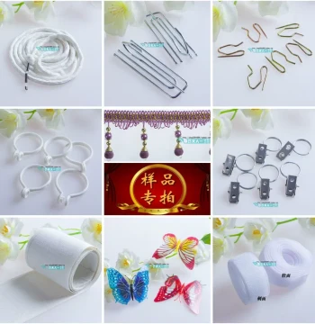 Curtain and Sheer Accessories, Beads, Lace Trim, Lead Wire, Fabric Tape, Hook and Loop Tape, Hooks, Clips, Open Rings, Accessory Pack