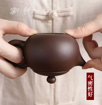 Free Shipping Yixing Authentic Zisha Teapot, Dao Ba Xi Shi Style, Master Clearance, Fully Handmade with Ball Hole