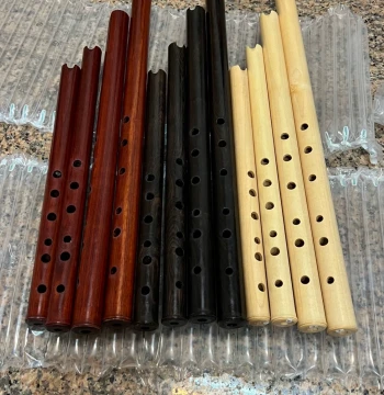 'Song of the Eagle' Handcrafted Wooden Quena Flute, Portable Native American-Style Instrument