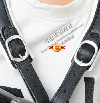 Black and White Universal Extra-Wide, Thickened, Reinforced Comfort Bass Accordion Strap