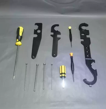 Multi-Function Wrench for Fixing Rings, Nuts, and Adapters, Compatible with N4, M4, Sig Sauer, HK416, Model 2011, 911