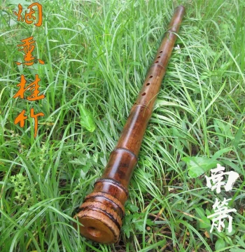 Yuping Flute and Xiao, Yuping Xiao Nanxiao Large-Head Xiao for Professional Performance, 8-Hole 6-Hole Locust Wood Smoked Bamboo Open Mouth Xiao
