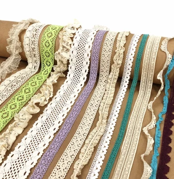 Kindergarten Wall Decor Accessories, Lace Fabric for Clothing Decoration, DIY Handmade Water-Soluble White Tassel Trim Materials