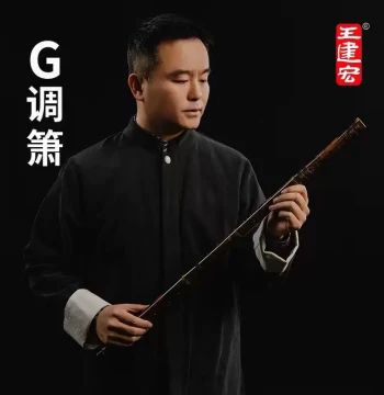 Wang Jianhong G-Key Xiao Flute - Professional Performance Grade, Closed-End Purple Bamboo, 8 Holes (Fengya Gong Official Flagship)