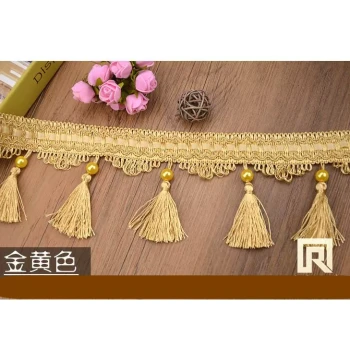 Curtain Accessories: Wedding Trim, Lace, Tassels, Decorative Fringe, and Pearl Hanging Balls
