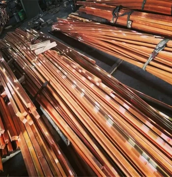Custom Copper Busbar Grounding Strip, Purple Copper Mother Bar 3*30/4*40/M5*50, Grounding Copper Strip