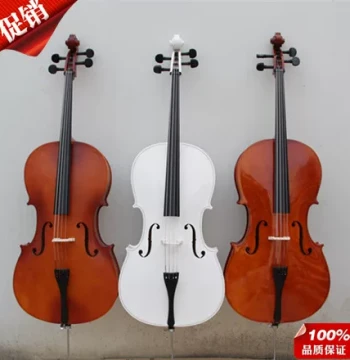 Meiling White Prop Cello for Film, Weddings, and Ceremonies, Decorative Hanging Piece for Model Rooms, Practice Fake Instrument Promotion