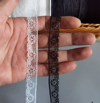 T3303# Taiwan-Made Smooth Exquisite Lace, Thin Fairy-Style Handmade DIY Doll Skirt Trim, Wide Lace Fabric