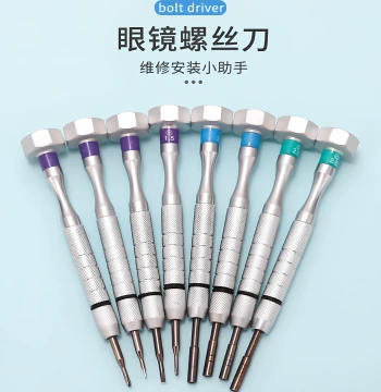 Eyeglass Repair Tool Kit Screwdriver for Disassembling Temple Arms, Frames, Nose Pads, and Screws