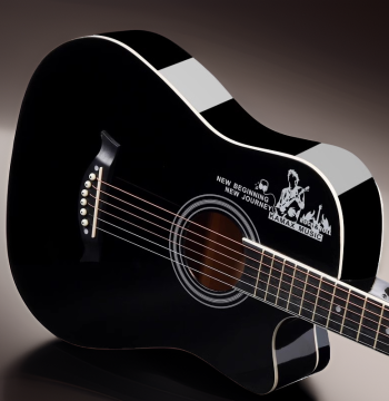 Kamoor Solid Top Acoustic Folk Guitar, 41-inch, Ideal for Beginners, Students, Men & Women, Entry-Level Internet-Famous Guitar