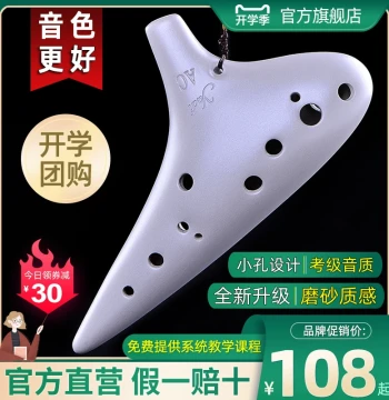 yadi 12-Hole Alto C Ocarina - Professional Performance & Beginner Matte Finish