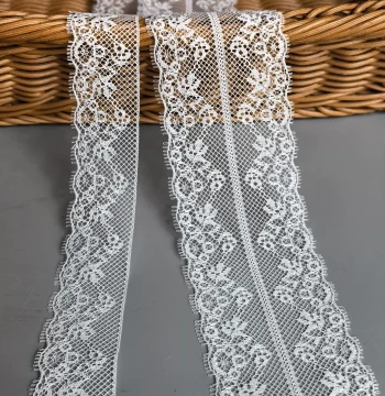 T3311# Taiwan-Made Soft Delicate Lace, Thin Fairy-Style DIY Doll Dress Trim, Wide Edge