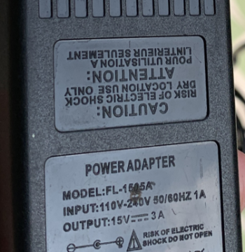 15V 3A Power Adapter for FL-1505A Electric Piano, Universal Charger by Yuehai