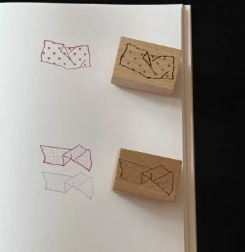 Whimsical Ideas Wu Geometric Pattern Custom Beech Wood Instagram-Worthy Aesthetic Literary Minimalist Fun Cartoon Wooden Stamp