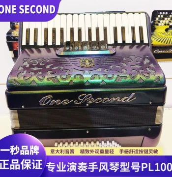 Yimiao Brand Accordion, 96 Bass Professional Performance Model PL100 for Adults and Beginners