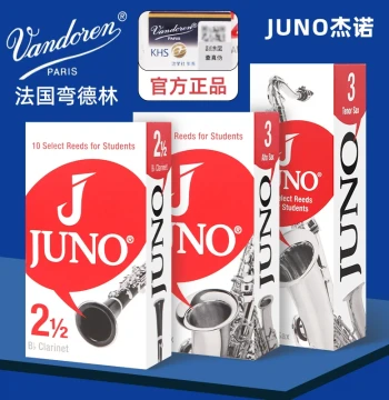 Vandoren Imported Geniox Student Eb Alto and Bb Tenor Saxophone and Clarinet Reeds, Strength 2.5