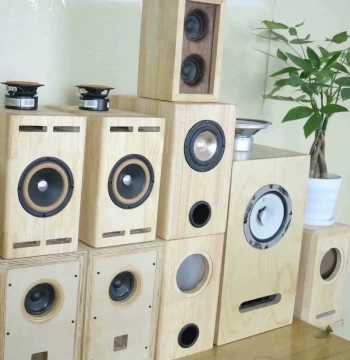 Custom Solid Wood Speaker Empty Enclosure Rubber Wood Russian Imported Birch Plywood Supports OEM HiFi