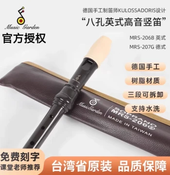 Music Garden MRS-207G/206B Soprano 8-Hole Recorder: German/English Style Made in Taiwan