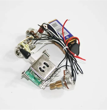 Active Electric Guitar Pickup Assembly - 3-Way Switch, 1 Volume, 1 Tone with Complete Wiring