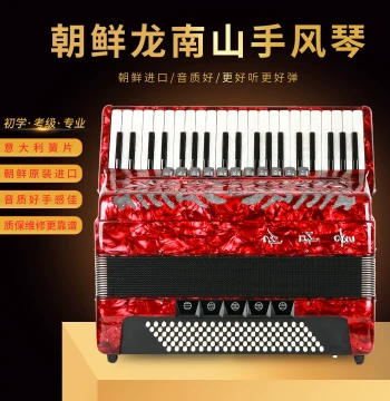 North Korean Longnanshan Accordion (60/80/96/120 Bass) - Professional Echo Accordion