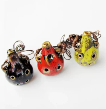 6-Hole Alto C Key Professional Ocarina - 6AC Model, Cute and Cool Design for Student Beginners
