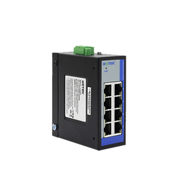 Yutai 8-Port 100Mbps Unmanaged Ethernet Switch Industrial DIN-Rail Mount ESD Static Protection Surge Suppression UT-6408sa