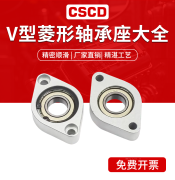 Diamond Bearing Housing, Fixed Inner Diameters: 6, 8, 10, 12, 14, 15, 16, 17, 18, 19, 20, 21, 22, 24, 25 mm