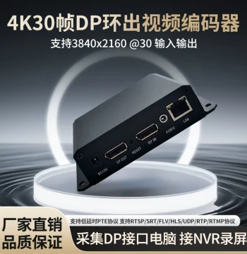 DP HD 4K Video H.265 Encoder – Screen Recorder for POS/PC, NVR Integration, RTSP Streaming, LAN VLC Playback, Internet RTMP Live Recording & Playback