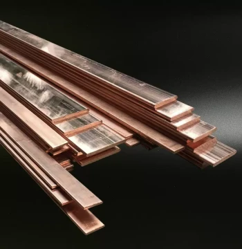 Fast Custom Purple Copper Busbar Flat Strip Grounding Bar T2 3 4 5 E 6 8*30 40 50 60 80mm 3*2