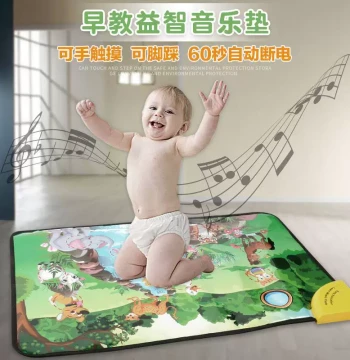 Kids Musical Dance Mat - Interactive Piano Key Floor Pad for Boys and Girls