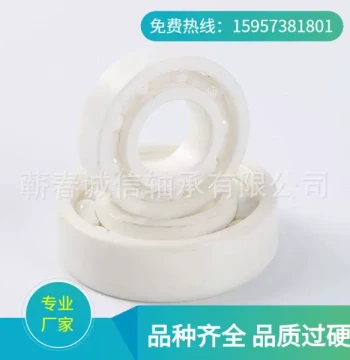 In Stock ZrO2 Full Ceramic Oil-Free Bearing Custom Waterproof Corrosion-Resistant Full Ceramic High-Temperature Bearing