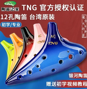 TNG Ocarina 12-Hole AC Galaxy Model, Professional Performance Grade, 12-Hole Alto C Key Instrument for Beginners and Students