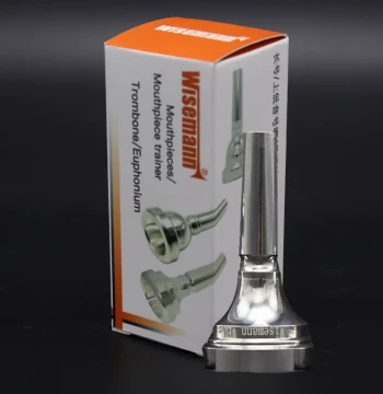 WISEMANN Silver-Plated Baritone Horn Mouthpiece, Tuba Mouthpiece, Instrument Mouthpiece