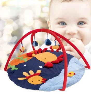 Export Surplus Baby Pure Cotton Fleece Play Mat Blanket Crawling Pad Educational Toy Gym Frame 0-2 Years Minor Defects