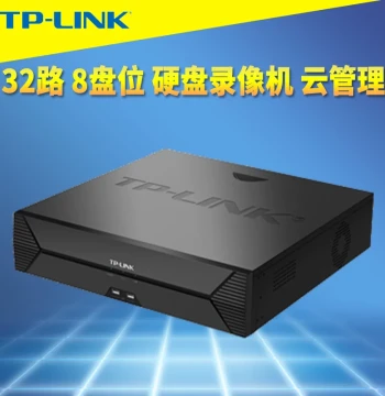 TP-LINK TL-NVR6832E-T 32-Channel Cloud Managed NVR 8-Bay Dual LAN Multi-Segment Internal/External Network APP Remote Monitoring Full HD Data Storage