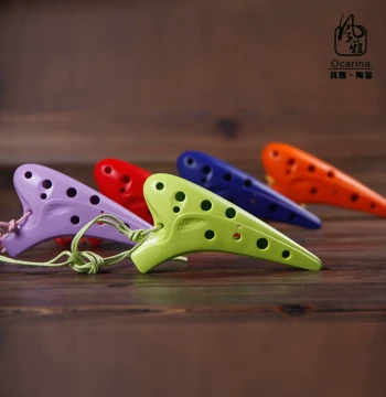 Free Shipping Fengya Ocarina Plastic 12-Hole Soprano C Ocarina Multi-Color 12-Hole SC Tuning Ocarina