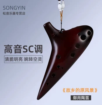 [Songyin] 12-Hole Ocarina in High C (SC) – Professional Performance Instrument for Beginners with Tutorial Included