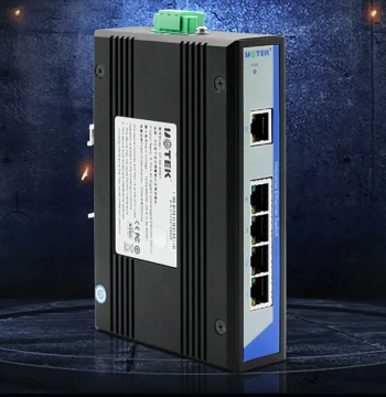 UTEK UT-60-D5GT Gigabit 5-Port Network Switch - Industrial Grade All-Copper Ethernet Splitter with Multi-Port RJ45 Hub (1000M)